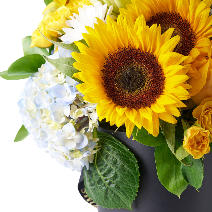 Crowning Glory Sunflower Arrangement, mixed flower assortment, sunflower assortment, sunflower arrangement delivery canada, vancouver