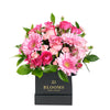 Colour Crazed Carnations Flower Gift - Mixed Floral Hat Box - Same Day Vancouver Delivery