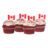 Canada Day Red Velvet Cupcakes, canada day gifts, canada day, gourmet gift, gourmet, cake gift, cake. Blooms Vancouver- Blooms Vancouver Delivery