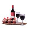 Canada Day Wine Gift Set, canada day, wine gift, wine, gourmet gift, gourmet, cake gift, cake. Blooms Vancouver- Blooms Vancouver Delivery