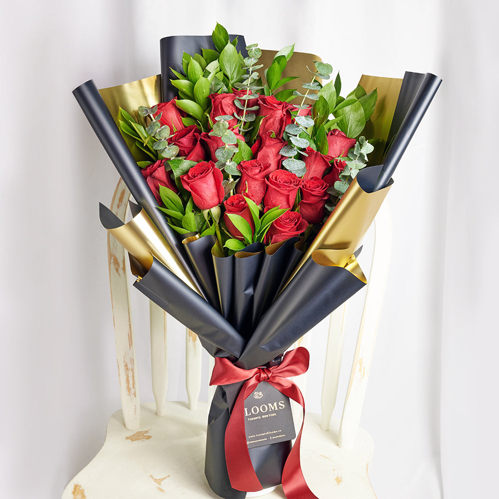 Red rose bouquet. Same Day Vancouver Delivery