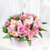 Graceful Pink Mixed Hat Box - Pink Floral Mix Gift Box - Same Day Vancouver Delivery