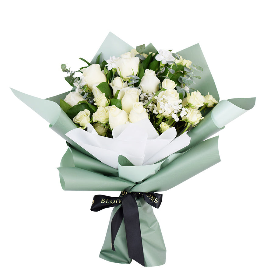 Parisian Whisper Tea Rose Bouquet, Flower Gifts from Vancouver Blooms - Same Day Vancouver Delivery.