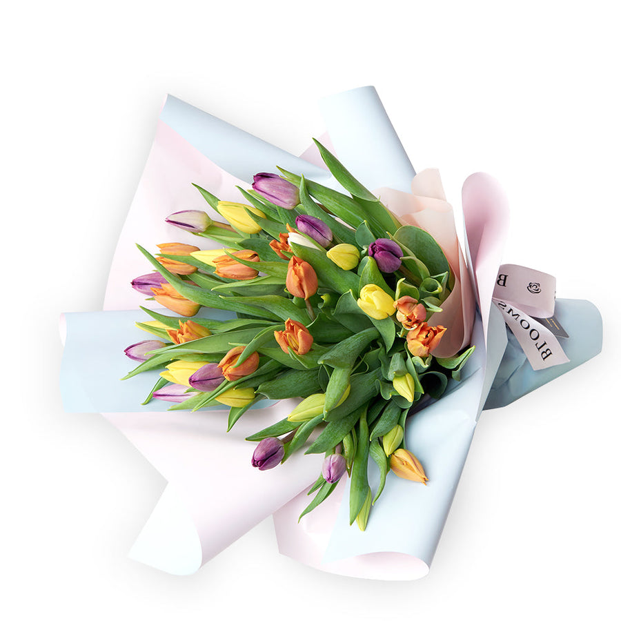 Bouquet de tulipes élégance encapsulée