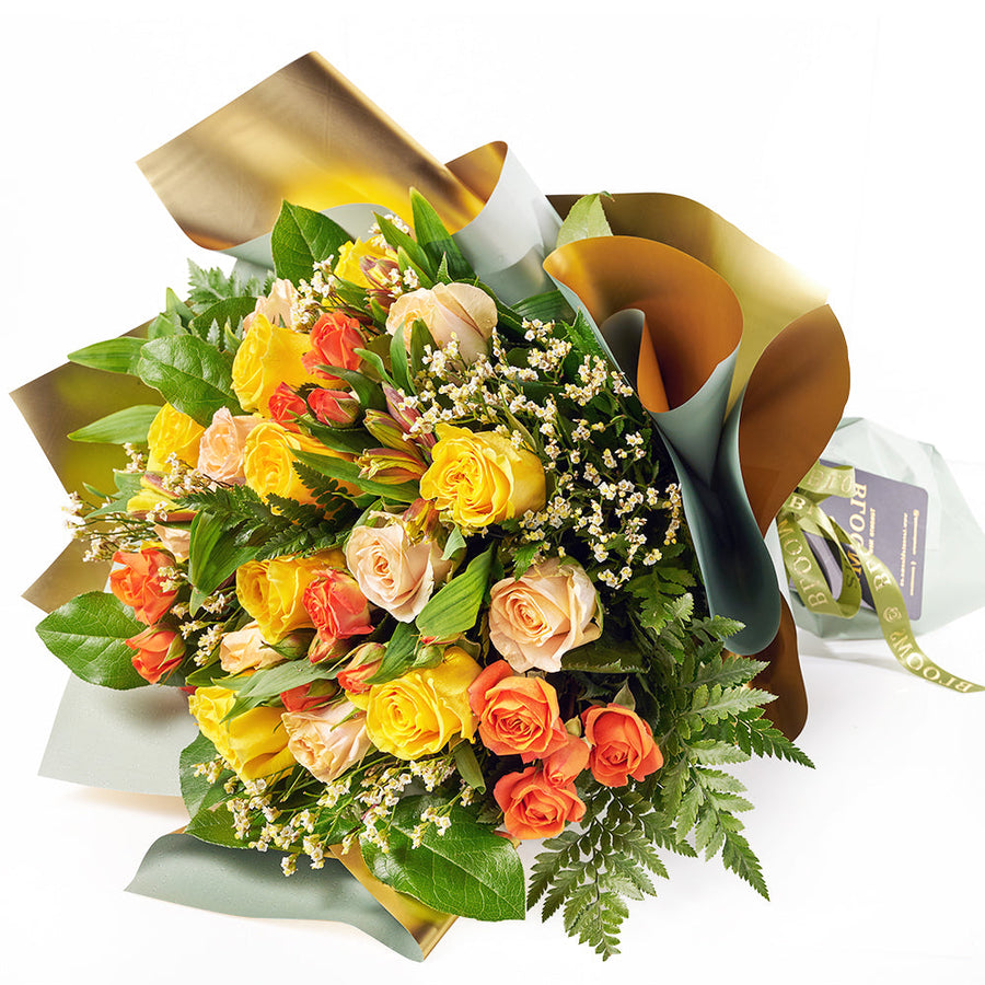 English Fall Mixed Rose Bouquet, Flower Gifts from Vancouver Blooms - Same Day Vancouver Delivery.