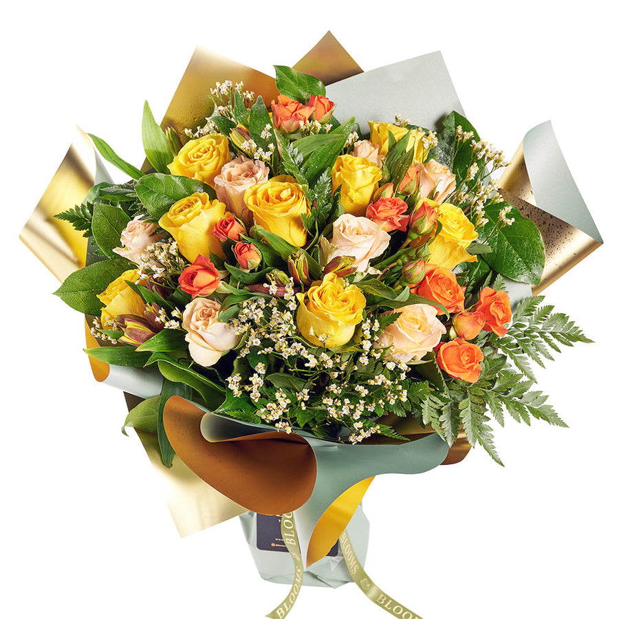 English Fall Mixed Rose Bouquet, Flower Gifts from Vancouver Blooms - Same Day Vancouver Delivery.