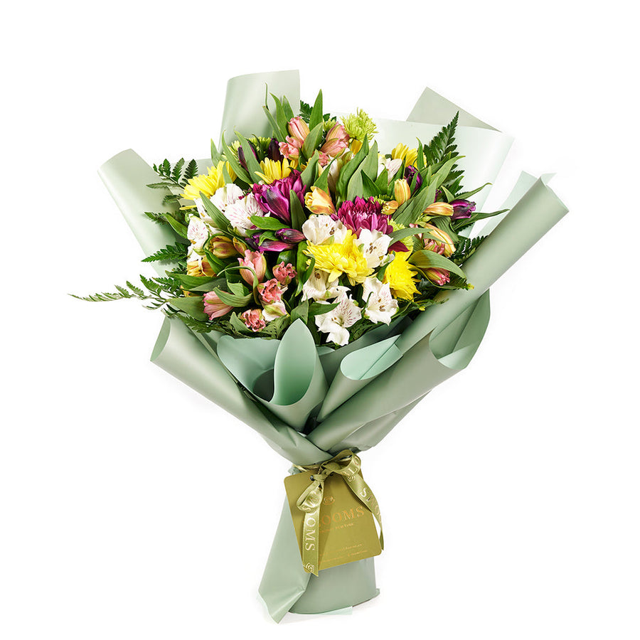 Eternal Sunshine Mixed Peruvian Lily Bouquet - Mixed Floral Bouquet Gift - Same Day Vancouver Delivery