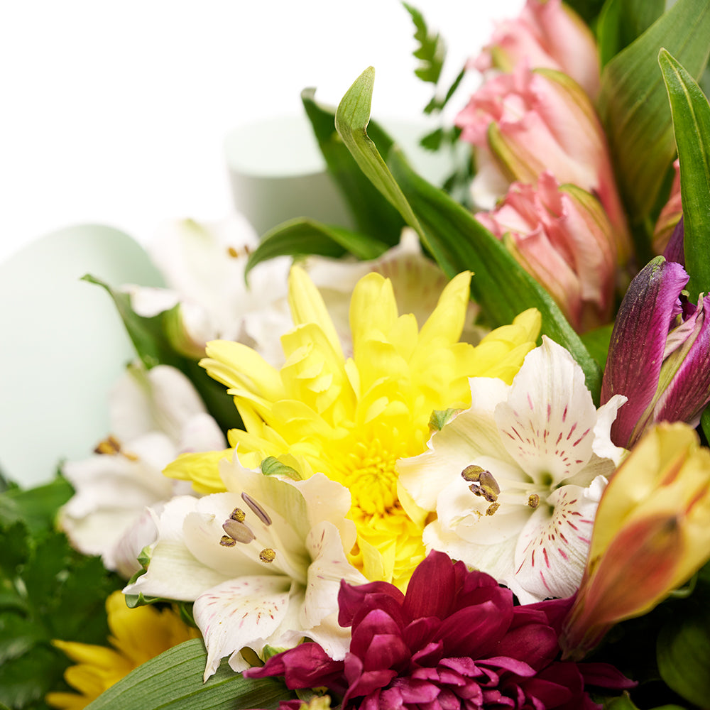 Eternal Sunshine Mixed Peruvian Lily Bouquet - Mixed Floral Bouquet Gift - Same Day Vancouver Delivery
