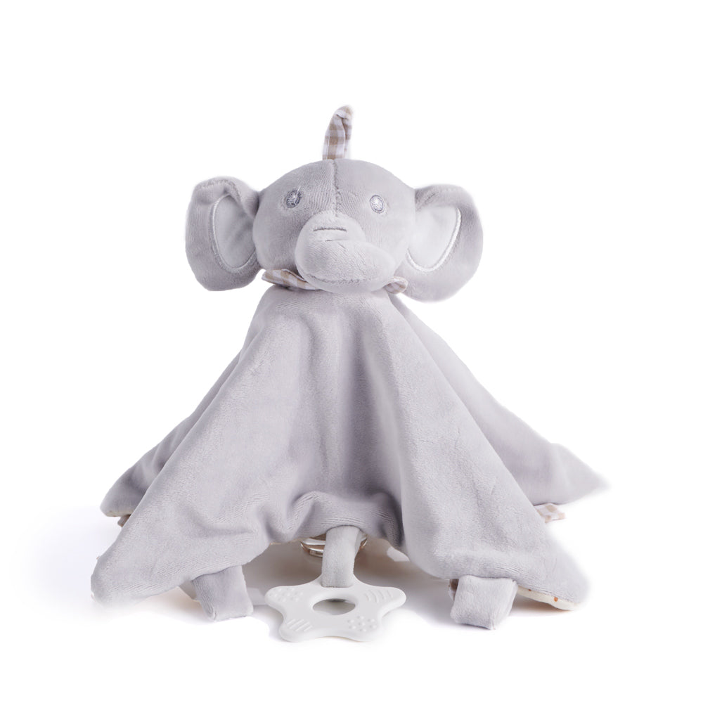 Grey Plush Elephant Blanket - Vancouver Blooms - Baby Gifts delivery, plush toy, baby toy, teething toy, stuffed animal toy