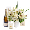 Champagne and Mixed Bouquet - Flower Gift Set - Same Day Vancouver Delivery 