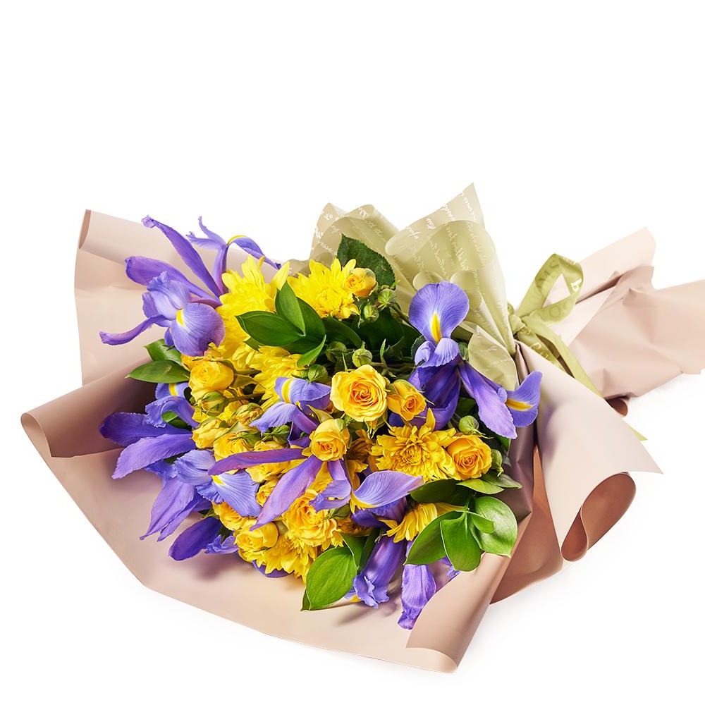 Luminous Lavender Iris Bouquet, Iris Gifts