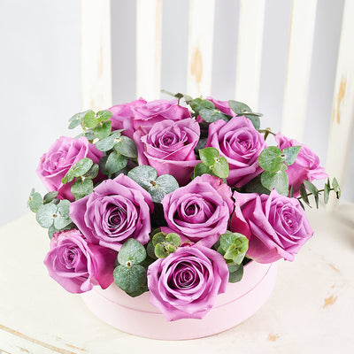 Luxe Passion Flower Box - Roses Hat Box Gift Set - Same Day Vancouver Delivery