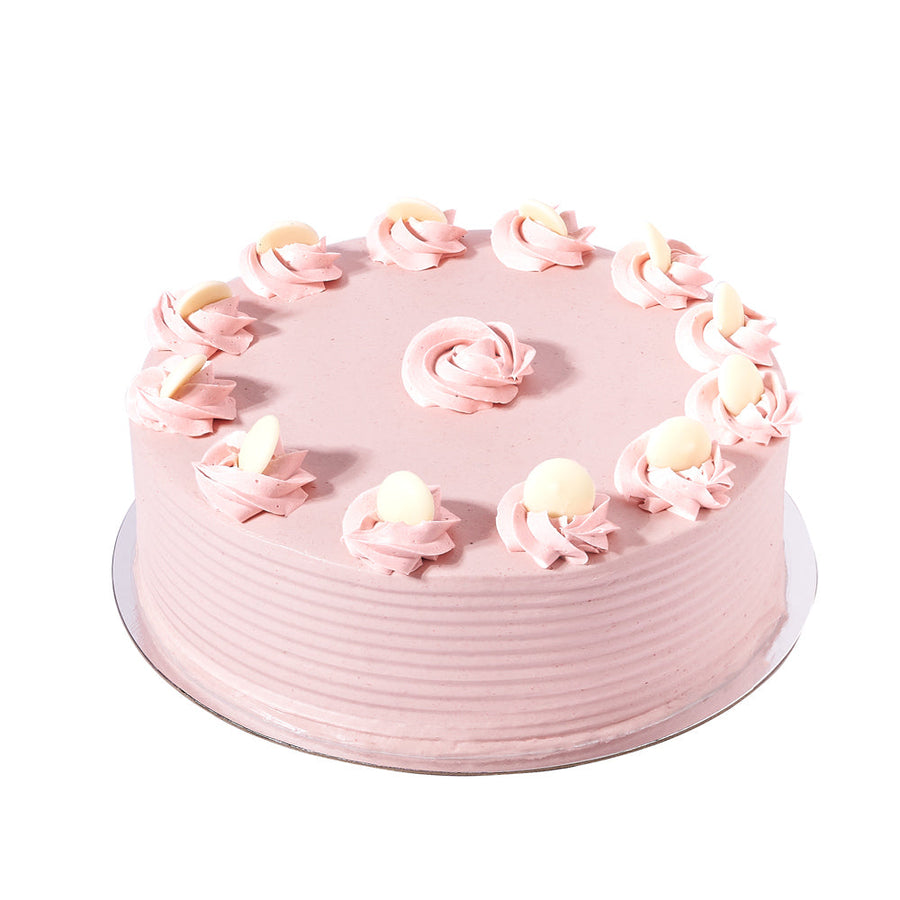 Large Strawberry Vanilla Cake - Baked Goods - Cake Gift - Same Day Vancouver Delivery
