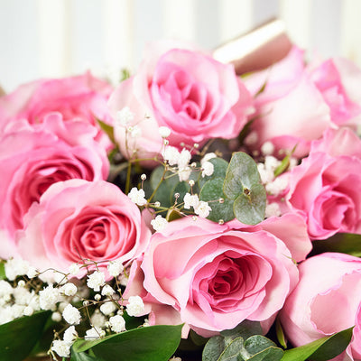 Mother’s Day 12 Stem Pink Rose Bouquet – Mother’s Day Gifts – Vancouver delivery