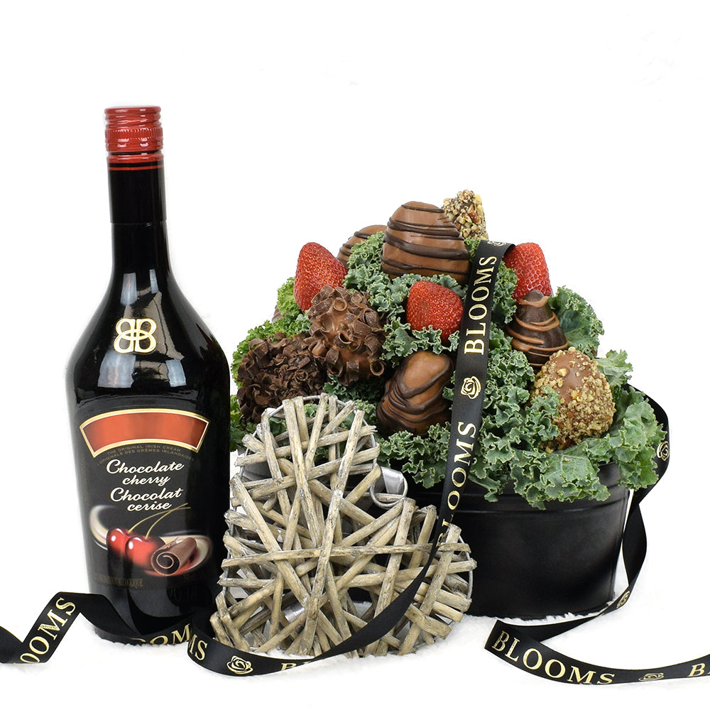 Mother’s Day Chocolate Covered Strawberry Gift &amp; Liquor – Mother’s Day Gifts – Vancouver delivery
