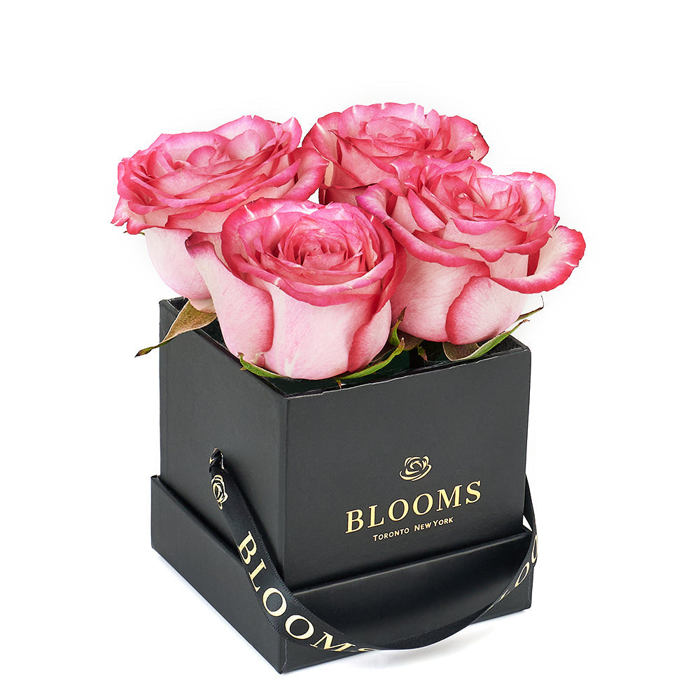Mother’s Day Demure Pink Rose Gift - Roses Hat Box - Same Day Vancouver Delivery