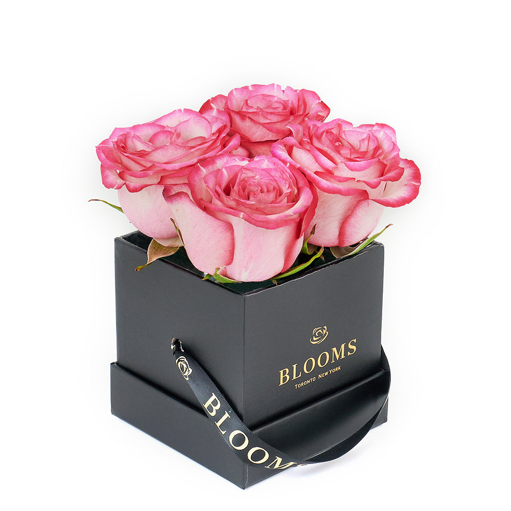 Mother’s Day Demure Pink Rose Gift - Roses Hat Box - Same Day Vancouver Delivery