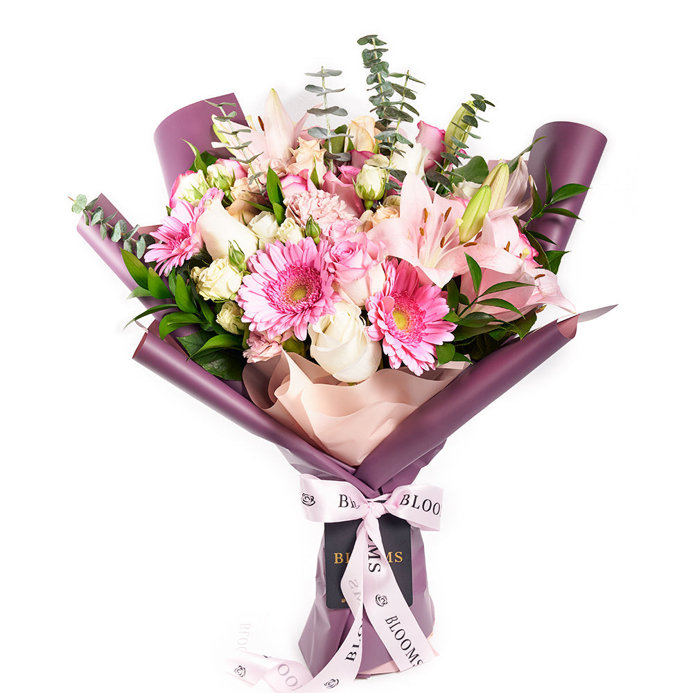 Pastel Pink Variety Bouquet - Floral Gifts - Same Day Vancouver Delivery