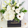 Pops of Joy Floral Centerpiece, Mixed Floral Hat Box from Vancouver Blooms - Same Day Vancouver Delivery.