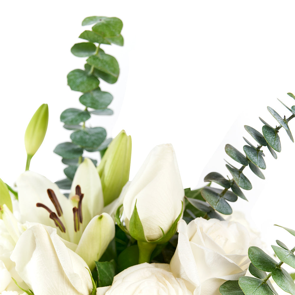 Pops of Joy Floral Centerpiece, Mixed Floral Hat Box from Vancouver Blooms - Same Day Vancouver Delivery.