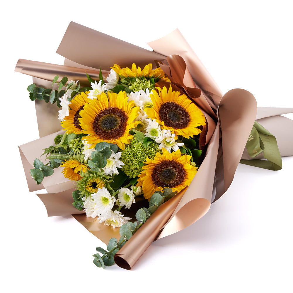 Eternal Sunshine Sunflower Bouquet, assorted flower bouquet, sunflowers bouquet, sunflowers, floral. bouquet delivery canada, vancouver