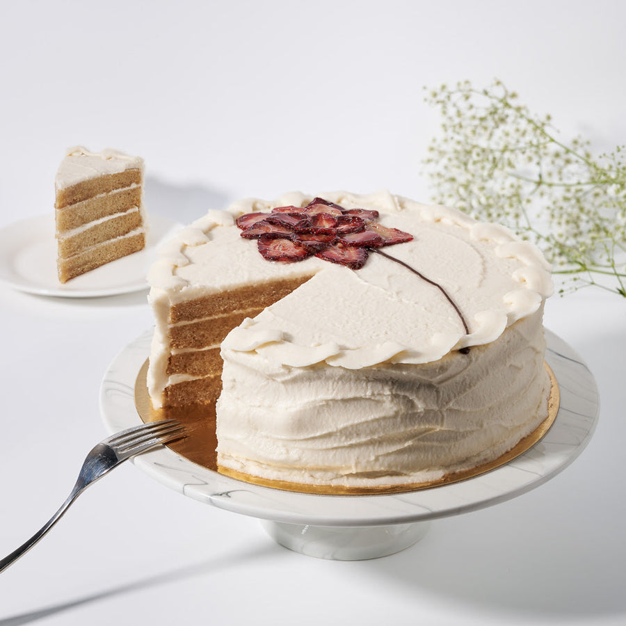 Large Vegan Vanilla Cake, Baked Goods, Vegan Cakes, Vancouver Delivery