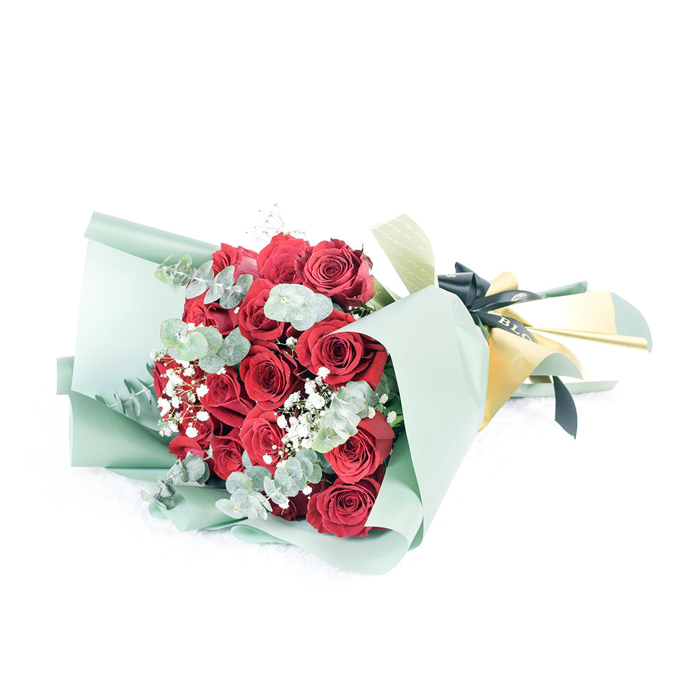 It's A Fun Surprise! Flowers & Beer Gift, Mixed Rose Bouquet with Plush Bear, Chocolate Dip Apples and Bottle of Beers, from Vancouver Blooms - Same Day Vancouver Delivery.