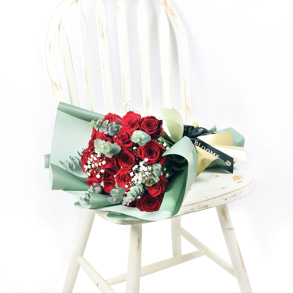 Spread The Cheer Bouquet, Red Roses Bouquet, Flower Gifts from Vancouver Blooms - Same Day Vancouver Delivery.