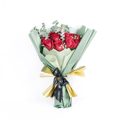 Spread The Cheer Bouquet, Red Roses Bouquet, Flower Gifts from Vancouver Blooms - Same Day Vancouver Delivery.