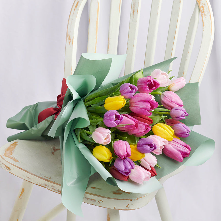Bouquet de tulipes éclat printanier