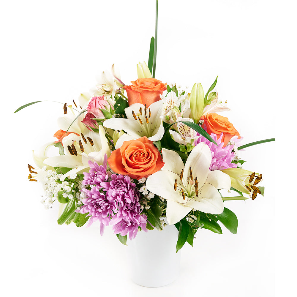 Spring Rose & Lily Arrangement – Floral Gifts –  Vancouver delivery