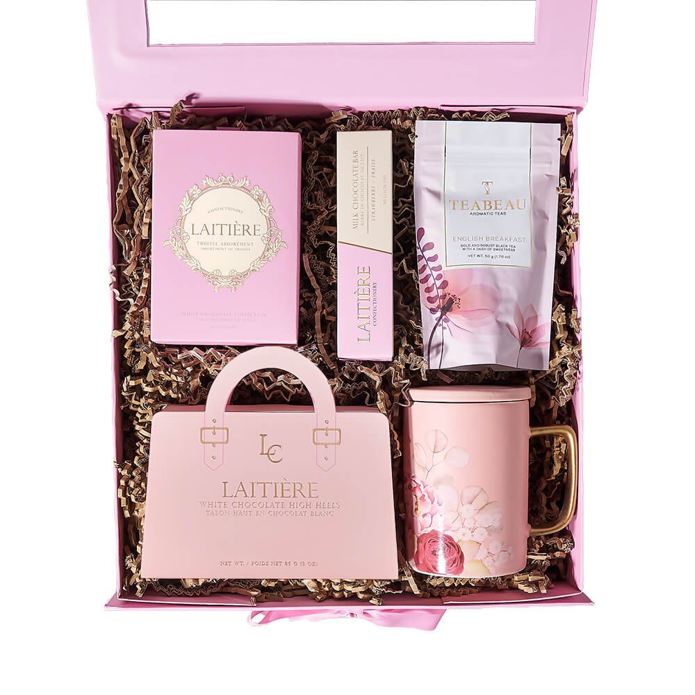 Tea Time & Chocolate Gift Box, tea gift, tea, gourmet gift, gourmet, chocolate gift, chocolate. Vancouver Delivery