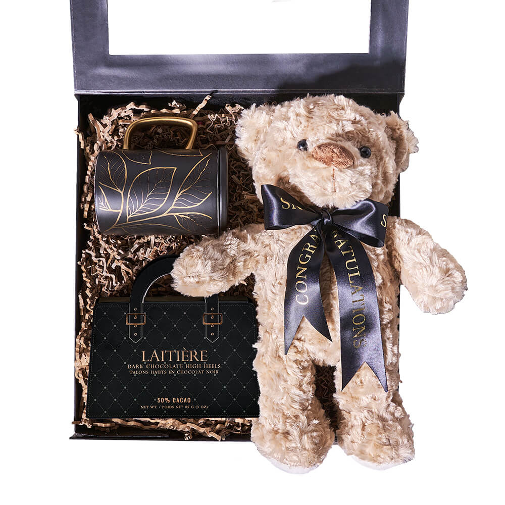You're a Graduate! Chocolate &amp; Teddy Gift, Gourmet Gifts from Vancouver Blooms - Same Day Vancouver Delivery.