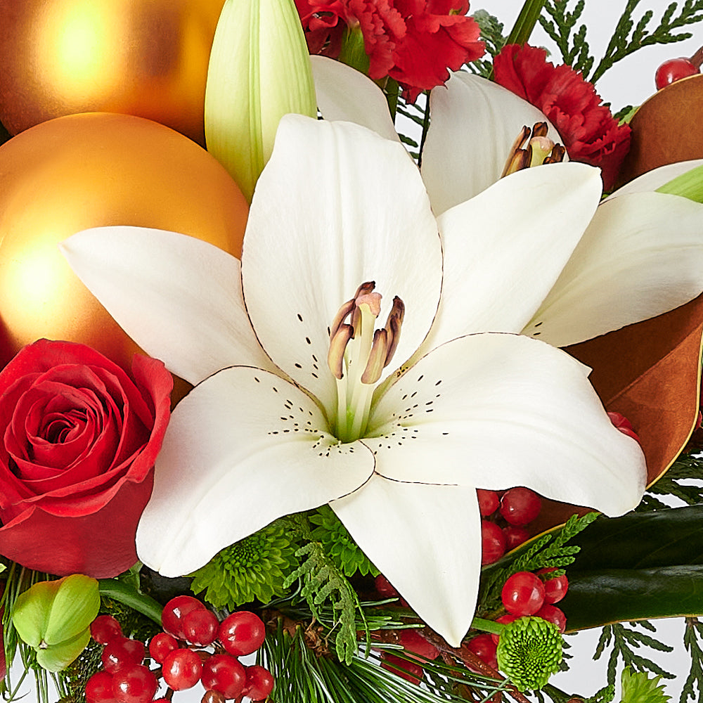 Mixed flower arrangement, Mixed Floral Arrangement, Mix Floral Arrangement, Flower Arrangement, Floral Arrangement, holiday, christmas, Set 24011-2021, holiday arrangement delivery, delivery holiday arrangement, christmas flowers canada, canada christmas flowers,  vancouver