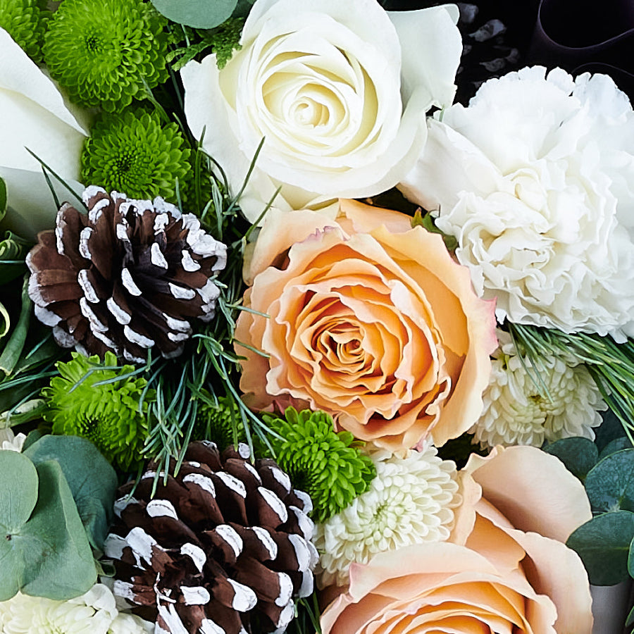 Elegant Winter Mixed Bouquet, Mixed Floral Arrangement, Holiday Flower Gifts from Vancouver Blooms - Same Day Vancouver Delivery.