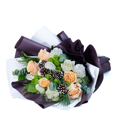 Elegant Winter Mixed Bouquet, Mixed Floral Arrangement, Holiday Flower Gifts from Vancouver Blooms - Same Day Vancouver Delivery.